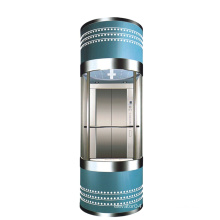 Vacuum glass panoramic capsule passenger lift elevator with good price